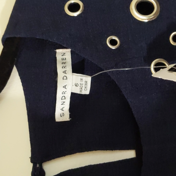 NWT Sandra Darren Navy Blue Business Dress - Picture 6 of 11